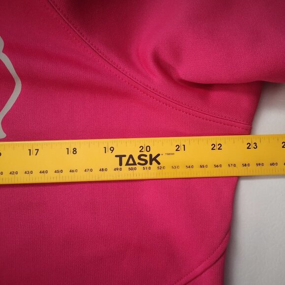 The Authentic T-shirt Company Ladies Fleece Lined Full Zip Pink Hoodie - Picture 11 of 14